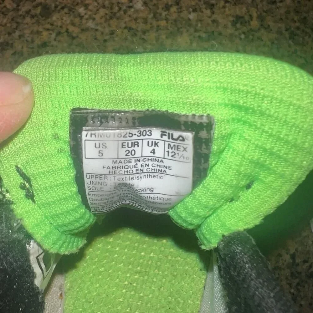 Adidas Sneakers Black Green Toddler Size 5